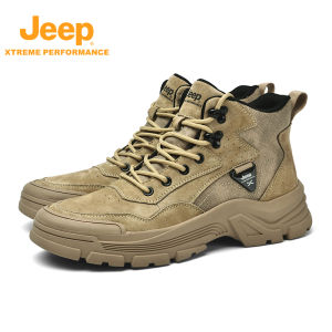 Jeep | Jeep Outdoor Breathable Wear-Resistant Hiking Shoes Mens Spring Summer Anti-Slip Mountain Climbing Shoes Womens Lightweight Boots