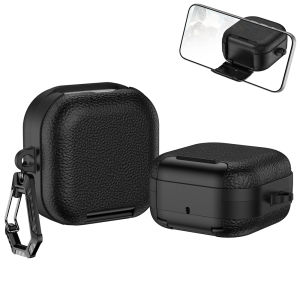 Security Lock Stand Earphone Case For Samsung Galaxy Buds 4 Pro Earbuds Protection Cover Shockproof Shell For Galaxy Buds4 Funda