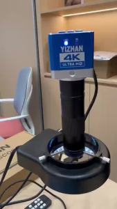 YiZhan | YIZHAN 150X Microscope for Electronics 1080P/48MP/60MP 4K Welding Camera HDMI USB 60FPS/30FPS Tools Adjustable Folding Stand