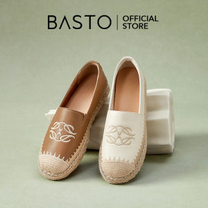 BASTO Womens Espadrilles Loafers Flat Shoes รองเท้าเอสปาดริลล์ รองเท้าส้นแบน A0051 A0207 A0081