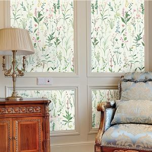 Floral Peel and Stick Wallpaper Kertas Dinding Oil Painting Flower Self Adhesive Wallpaper Watercolor Removable Contact Paper for Home Decor