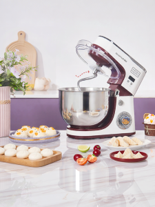 [China Plug Adapter Needed] SUNATUR | Home & Commercial Kitchen Mixer Automatic Dough Kneader