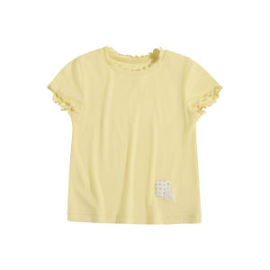 toz mama | Summer Lace Applique Knit Short Sleeve T-shirt for Girls