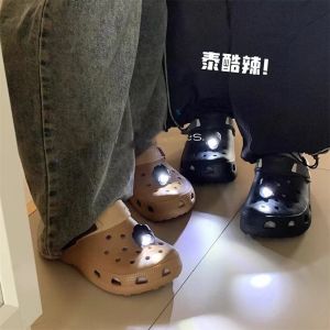 Hole Shoes Accessories Lighting Small Night Lamp Luminous Crocs Shoe Ornament Girls Internet Celebrity Outdoor Flash Decorations Accessories