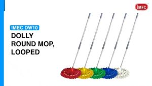 301-2073-COM-1 Imec DW10 Dolly Round Mop Looped-End with Aluminium Handle H140  Complete Set