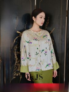 JK&JS | New Chinese Style Traditional Modern Blouse Buttoned