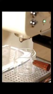 Wood Handle Glass Espresso Measuring Cup Single/Double Mouth Milk Jug Coffee Supplies Transparent Kitchen Measure Mug