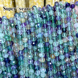 ลูกปัดคริสตัลฟอสซิลสีเขียวขนาดเล็กสำหรับทำเครื่องประดับ DIY ลูกปัดกลมสำหรับสร้อยข้อมือ สร้อยคอ ต่างหู ลูกปัดสีเขียวฟอสซิล