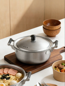onlycook | Retro Food-grade 304 Stainless Steel No Coating Soup Pot