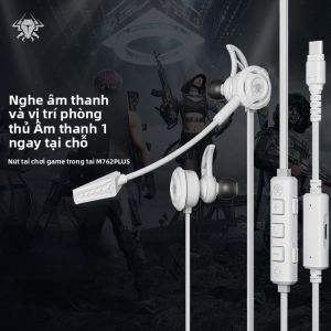 Tai Nghe Chơi Game Dây Plextone M762Plus Có Micro Tai Trong PD27W Sạc Khi Chơi Game Hiệu Ứng Âm Thanh Tăng Cường Kết Nối TYPE-C