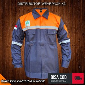 Baju kerja Proyek Lapangan Indoor/ outdor /Wearpack Safety Atasan / Lenngan Panjang /K3