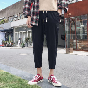 Quần Dài Nam Mùa Hè Thường Ngày Phong Cách Hàn Quốc Quần Dài Ống Rộng Quần Thể Thao Rộng Rãi Quần Dài Thường Ngày