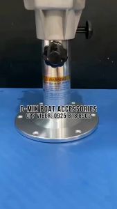 D-MIX / Marine-Grade Boat Seat Pedestal Boat Seat Stand with Slide Adjustment Anodized Aluminum Heavy Duty