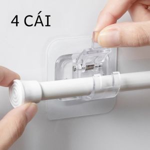 Móc Treo Rèm Cửa Tự Dính Không Cần Khoan Đa Năng Dùng Cho Nhà Cửa Phụ Kiện Treo Rèm Tắm