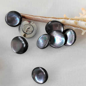 Natural Shell Buttons Hand Sewn Simple Elegant High-End Black Shell White Shell Small Buttons 10/11/12/15MM for DIY Sewing