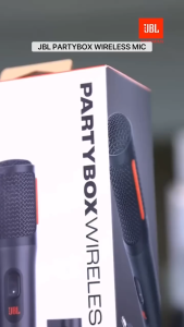 JBL PartyBox Rechargeable Wireless Handheld Microphone Compatible with Most Speakers
