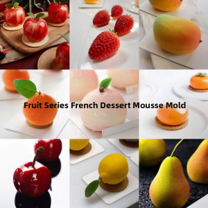 French Style Silicone Baking Molds Dessert Simulation Fruit Apple Pear Cherry Lemon Peach Mango Mousse Cake Cooking Tools