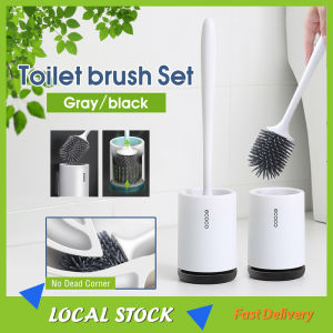ECOCO Toilet Brush Wall Mounted Toilet Cleaning Brush Kit Self-evaporating Bathroom Wall Hanging Brush Holder