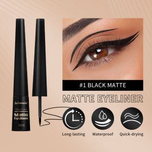 ibcccndc | Waterproof Eyeliner Pen Matte Liquid Eyeliner 17H Long Wear Sweat Proof Smudgeproof Stain-free Ultra-fine Liquid Cosmetics