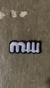 Miếng Sticker Thêu Ủi hình logo thương hiệu  cao cấp hình miu miu Chất Liệu Không Độc Hại Cho Trang Trí Dụng Cụ Trang Trí Bằng Chỉ Thêu - Lazada