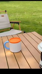 320ML Mug With Lid Cold Insulation Coffee Cup Female High-value Office Desktop Water Cup Handle Cup