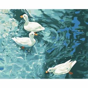 Kayou | Jigsaw Puzzles 500/1000/1200/2000 Pcs DIY White Duck Pattern Puzzles Decompression Toys for Adults Family Games Home Decor