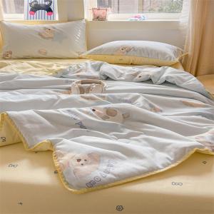 Kiss Dear | Summer Machine Washable Quilted Cotton And Soybean Fiber Summer Blanket