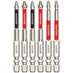 BROPPE Impact Resistant Cross Screwdriver Strong Magnetic Anti Slip High Hardness Small Head Electric Screwdriver Hex Handle Drill Bit