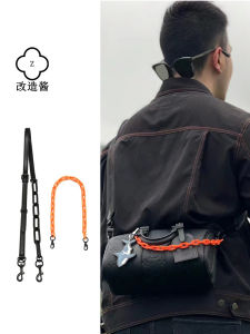 Suitable for LV Keepall25 Shoulder Strap Accessories Black Warrior Orange Acrylic Chain Bag Bag Charm Doll Liner