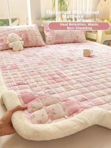 SHAYA | Winter Thick Milk Velvet Bed Protector Coral Flannel