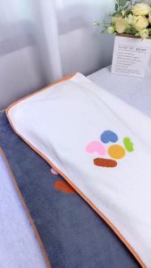 ผ้าเช็ดตัว ลายหัวใจ ดูดซับน้ำได้ดี ขนาด 140x70 CM MJ23