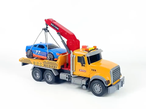 Xe Cứu Hộ Đồ Chơi Cỡ Lớn Cho Bé Toystar Xe Cần Cẩu Cứu Hộ Ô Tô Giao Thông Có Đèn Nhạc