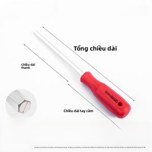 Bộ Chìa Khóa Lục Giác Nội Bộ D2 1102 Búa Đục Lỗ Phẳng Cầm Tay Tăng Cường Bộ Dụng Cụ Cơ Khí Cr-V Thép Hợp Kim