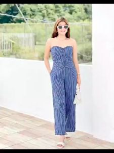 Kate's Classy Chic & Elegant Premium Quality Plain Color Summer Tube Top & Pants Textured Clothes - xs to large frames - one size only - actual photo