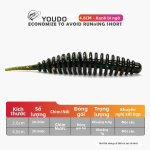 YOUDU | Mồi Giả Dạng Sâu Bọt Đuôi Kim