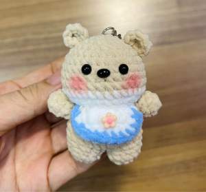 [Ready Stock] Cute handmade crochet stuffed Animals Birthday gift Decoration items Collection Nursery toys keychain