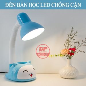 Đèn Bàn Học Đèn Đọc Sách Dễ Thương  Sử Dụng Điện 220v Bóng Đèn LED Thay Thế Dễ Dàng  Tặng Kèm 01 Bóng Đèn LED Chống Chói 5W