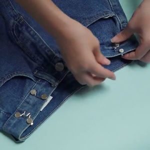 Invisible Adjustable Waist Buckle Removable Metal Buttons for Clothes Jeans Pants Pin Perfect Fit In Detachable