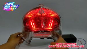LAMPU REM LED RUNNING VIXION 8 10 MODE RUNNING OTOMATIS MANUAL STOPLAMP BELAKANG VIXION OLD 2007 Mode Rem Kedip Dan Diam Warna Lampu Variasi Led - Lazada