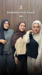Hijaberies - Pashmina Oval Tencel (Pashmina Oval Bahan Micro Modal Tencel)