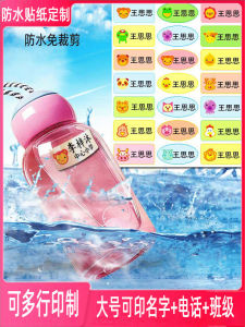 Miếng Dán Văn Phòng Phẩm Hoạt Hình Chống Thấm Nước Không Cần Cắt Cho Trẻ Mẫu Giáo Và Học Sinh Miếng Dán Sách Miếng Dán Tên