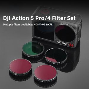 XingShe DJI Osmo Action Camera Lens Filter Set Sport Camera Accessories Polarizing ND8/16/32 Reducing Light Filter Kit