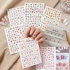 Sticker Dán Móng Tay Hoạt Hình Cute 3D Nhiều Mẫu Dễ Thương Trang Trí Nail WG299 - WG305