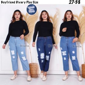 TOLLY - CELANA JEANS BOYFRIEND SOBEK LAPIS JUMBO / divary