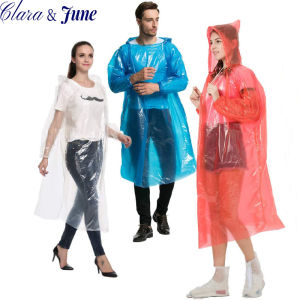 Clara.Disposable Adult Emergency Waterproof Rain Coat random giving