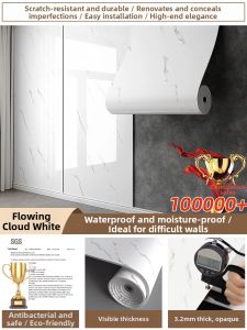O Margo | Waterproof Moisture-Resistant Self-adhesive Marble Effect Wallpaper