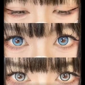 (COD) Bagong hot-selling BUBBLE series malaking mata cosmetic contact lens 100°-600° natural brown lens taunang disposable
