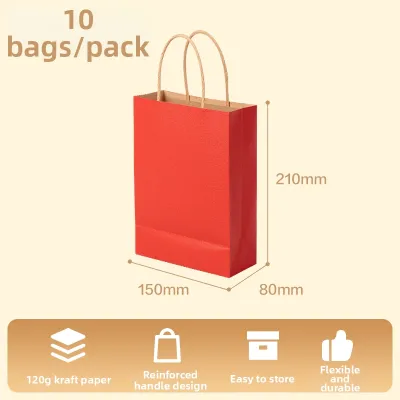 deli | Thick Gift Packaging Brown Paper Bags 10pc