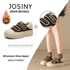 Josiny | Warm Lined Snow Boots Female Fur Shoes