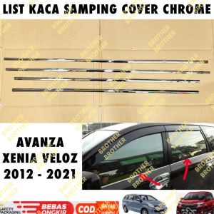 List Kaca Samping Avanza Xenia Veloz 2012 2015 2019 2021 Cover Chrome